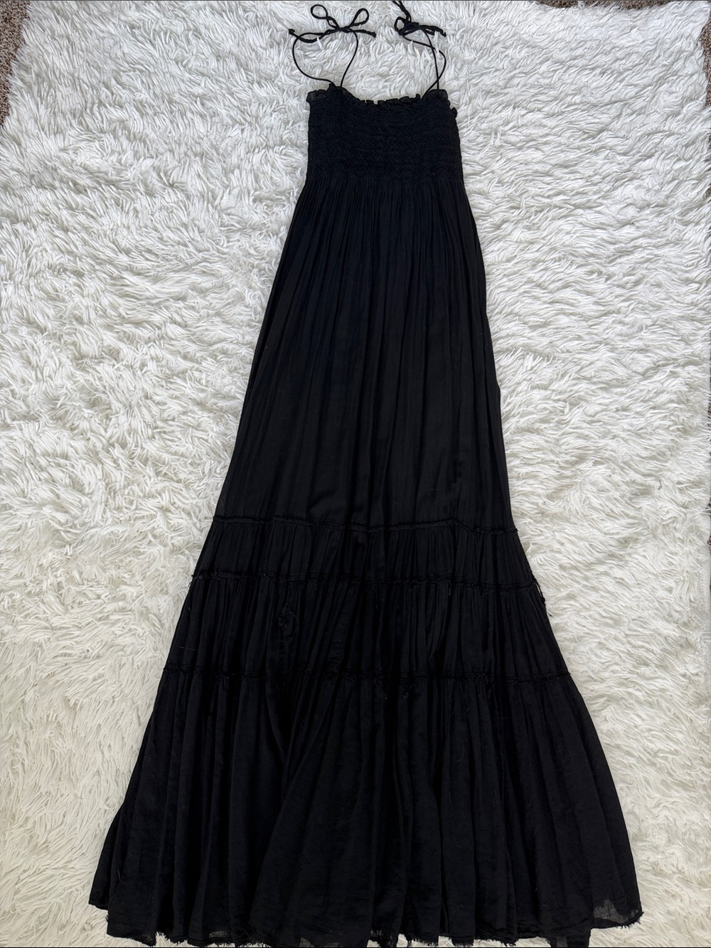 Hard Tail Black Maxi Dress Vintage Size XS